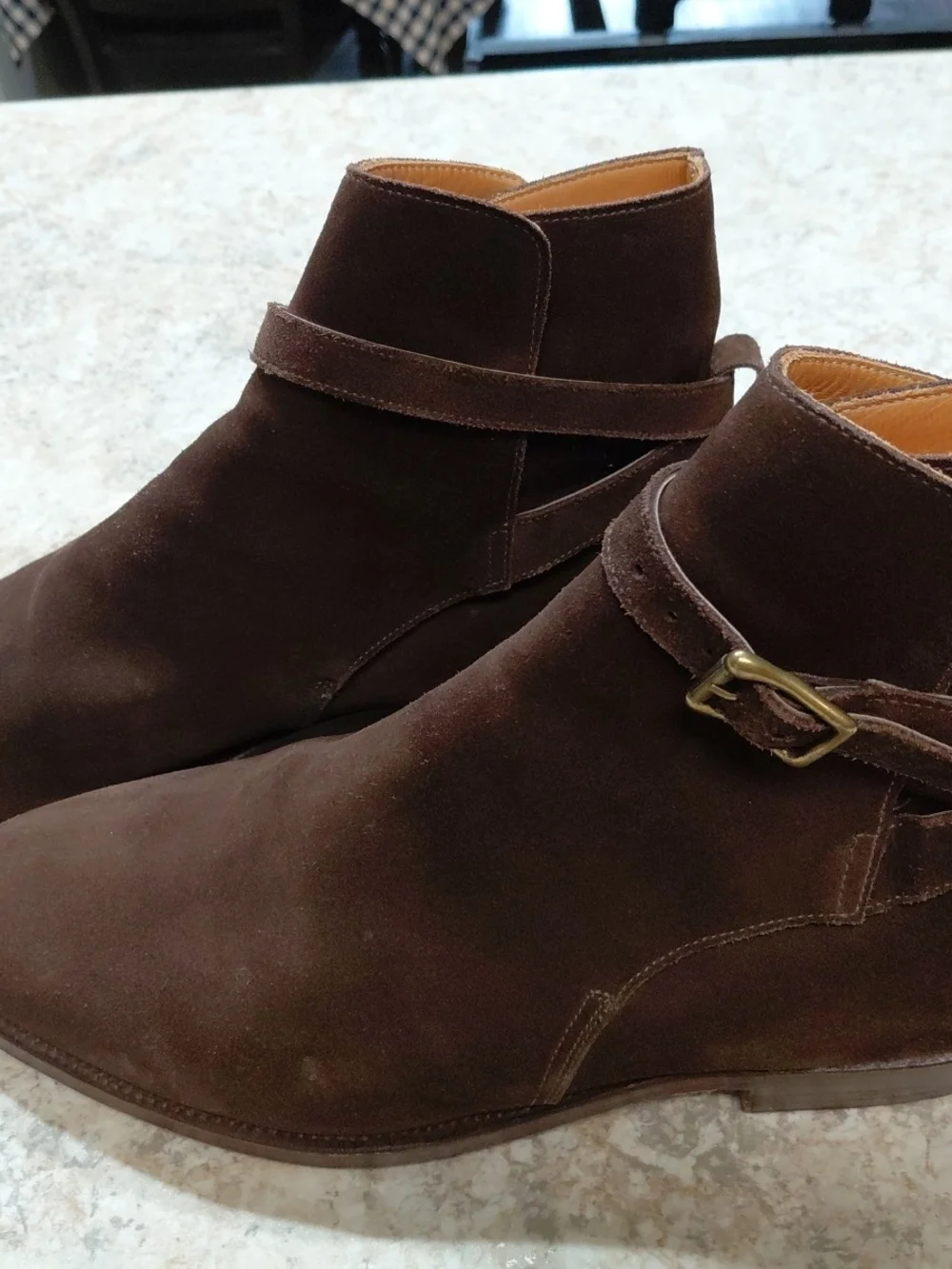 Beautiful Ralph Lauren Brown Suede Jodhpur Boot US 11.5 Excellent Condition